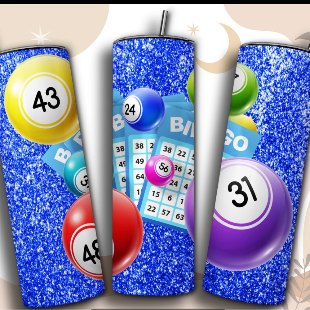 Bingo tumbler 20 oz skinny